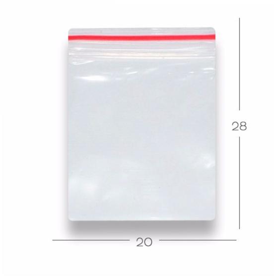 Imagem de 300 Sacos Saquinho Zip Lock Hermético 20x28cm Zip Lock