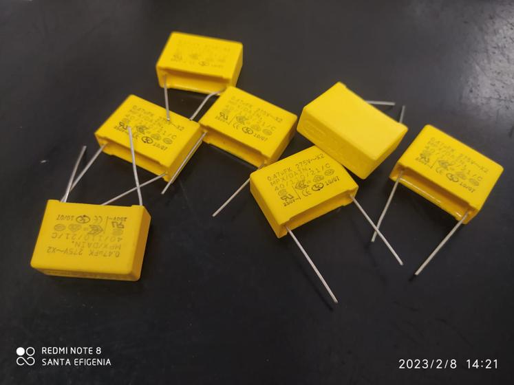 Imagem de 300x Capacitor Poliester 470nf/275v = 470k/275v X2 Supressor