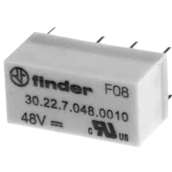 Imagem de 302270480010 Mini Rele Para Placa De Circuito Impresso 2Reversíveis 48Vcc Série 30