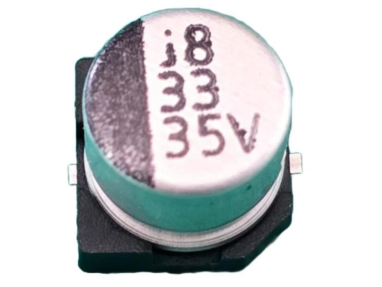 Imagem de 30x Capacitor Eletrolitico 33uf/35v Smd 105 6,3x5,3mm