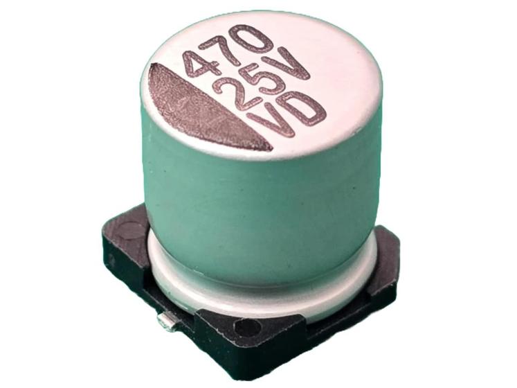 Imagem de 30x Capacitor Eletrolitico 470uf/25v Smd 105º 10x10,5mm