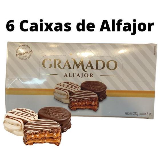 Imagem de 36 Alfajor Gramado Recheio Triplo - 2Kg