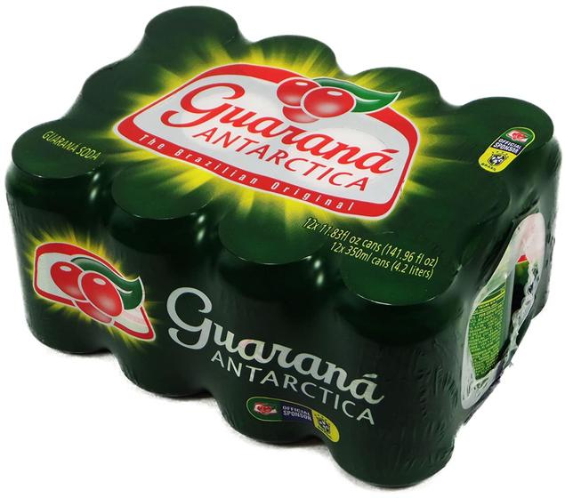Imagem de 36 latas de REFRIGERANTE guaraná ANTARTICA 350 ml
