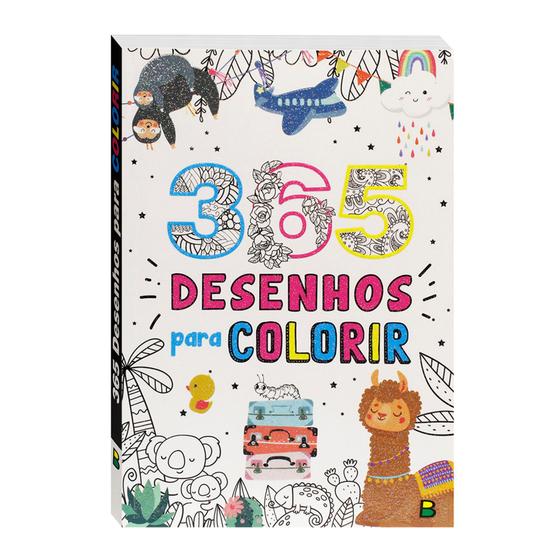 Imagem de 365 Desenhos Para Colorir (Branco) - Todolivro