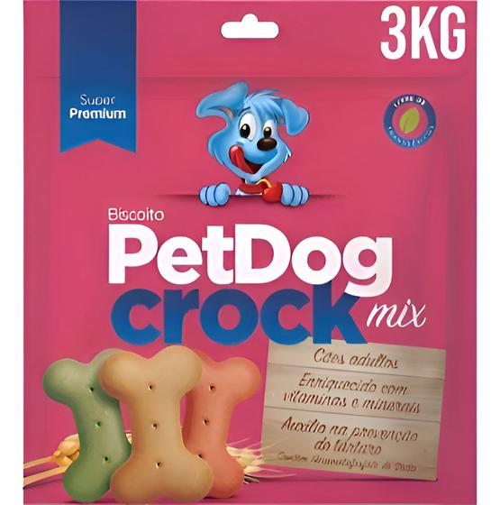 Imagem de 3kg Biscoitos Para Cachorros Mix Crocante Pet Dog