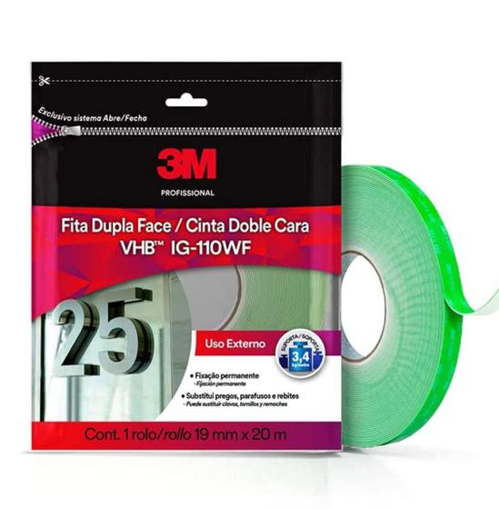 Menor preço em 3M Fita Dupla Face VHB - REF.  IG110WF - 19mm x 20m