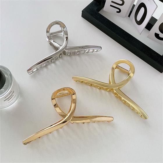 Imagem de 3pcs Acetate Plate Hair Clip, Classic Luxury Low-key Fashion