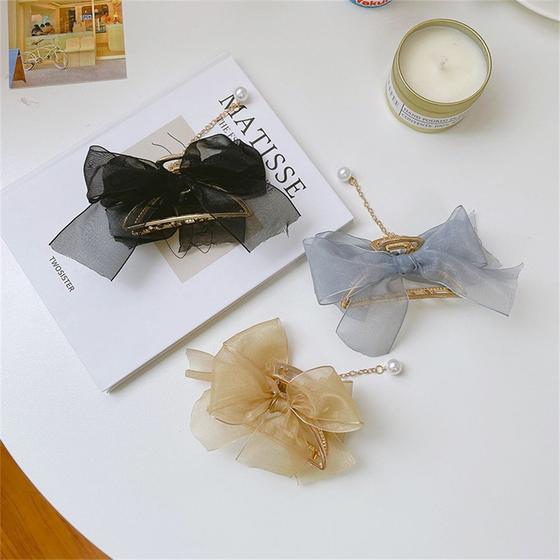 Imagem de 3pcs Acetic Acid Sheet Hair Clip, Retro Senior Girl Lovely