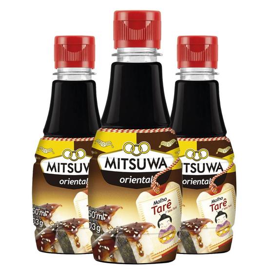 Imagem de 3Un Molho Tarê Mitsuwa 250Ml Para Comida Japonesa Chinesa Temaki Salmão Hot Roll