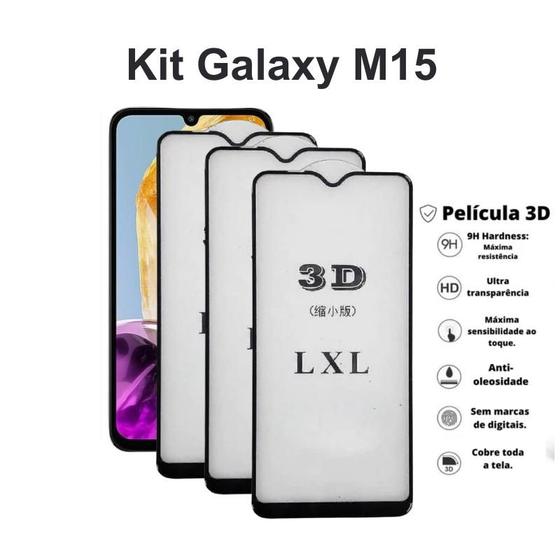 Imagem de 3UN Película Frontal 3D de Vidro para Samsung Galaxy M15