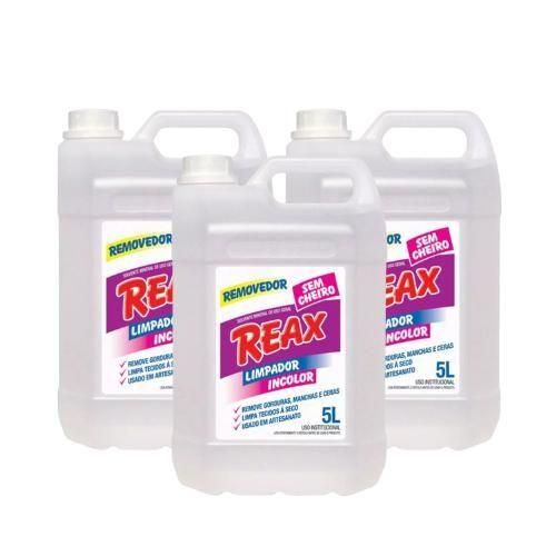 Imagem de 3Un Reax Removedor Sem Cheiro 5L Remove Manchas De Tecidos