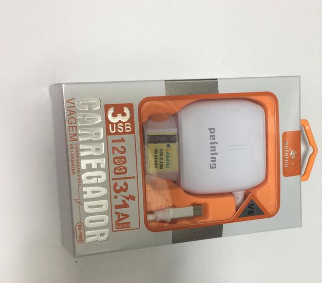 Imagem de 3usb carregador viagem para v8/android