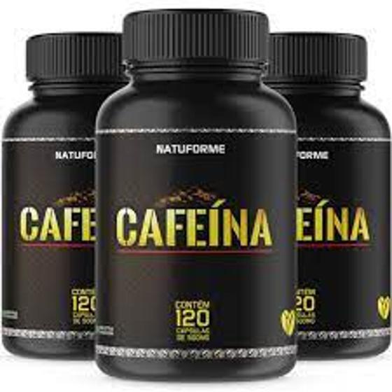 Imagem de 3X Cafeina  Natuforme 120 capsulas  500 mg