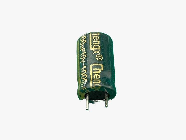 Imagem de 3x Capacitor Eletrolitico 1000uf/10v 105 10x17mm Chengx