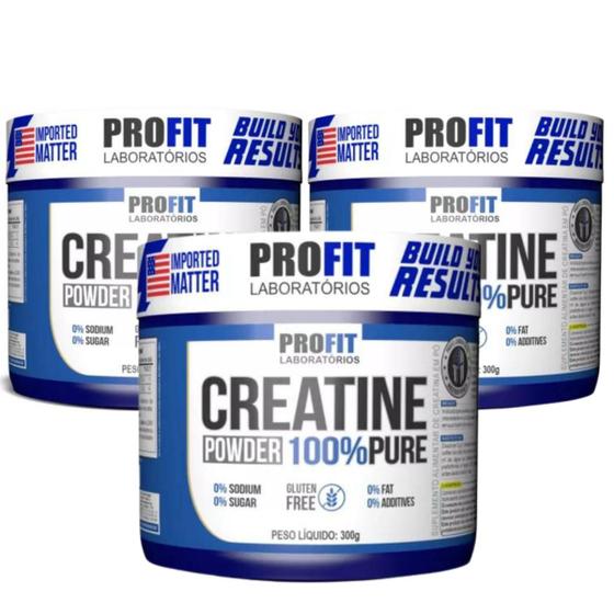 Imagem de 3x Creatina Monohidratada Power 300g - Profit