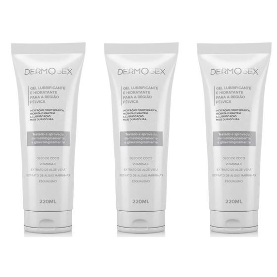Imagem de 3x Gel Para Ressecamento Intimo Hidratante Com Óleo De Coco
