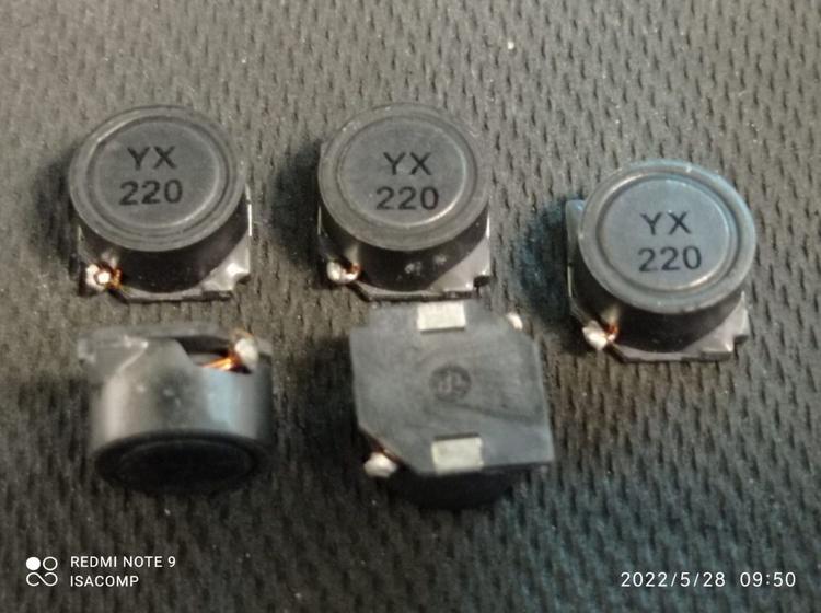 Imagem de 3x Indutor 22uh 4amp Smd 12,5x12x8,5mm 3sms12575-220m