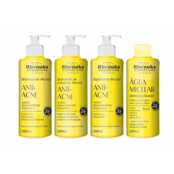 Imagem de 3x Kit Anti Acne Rhenuks 4 Unid