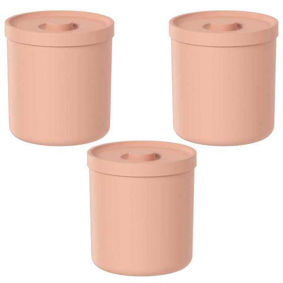 Imagem de 3X Lixeira De Banheiro 6 Litros Ou Bold Laranja