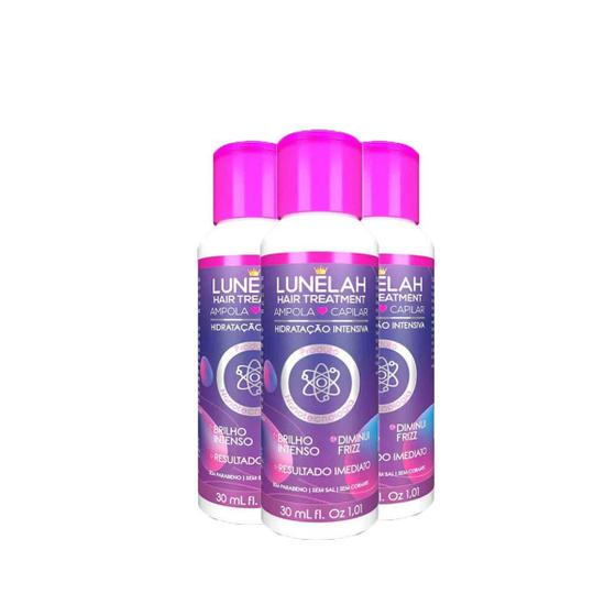 Imagem de 3X Lunelah Ampola Capilar Hidratacao Intensa 30Ml