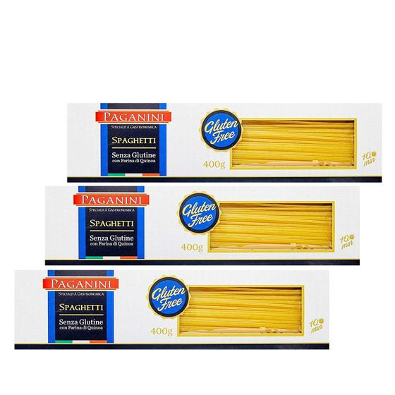 Imagem de 3X Macarrão Spaghetti S/ Gluten Paganini 400G