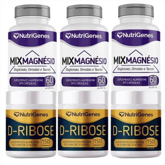 Imagem de 3x Mix Magnésio + 3x D Ribose ATP - Nutrigenes