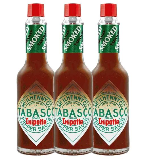 Imagem de 3X Molho Tabasco Chipotle Pepper Sauce 60Ml