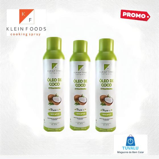 Imagem de 3x - Óleo de Coco Extravirgem Spray Klein Foods 200ml