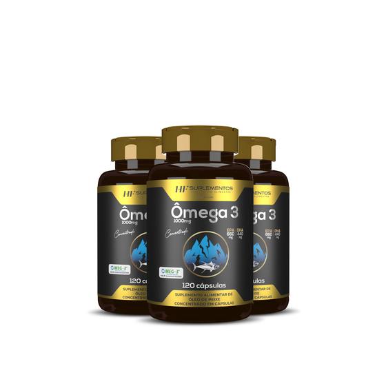 Imagem de 3x omega 3 concentrado meg 3 120 caps hf suplementos 