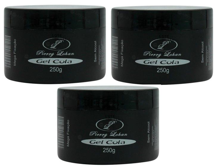 Imagem de 3x PIERRY LOHAN 250G Gel Cola - Gel para Penteados