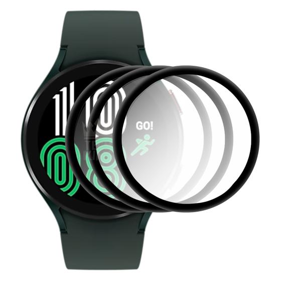 Imagem de 3x Protetor de Tela Anti-Risco 3D Para Galaxy Watch4 44mm