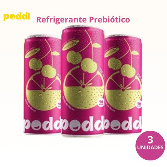 Imagem de 3x Refrigerante - Sabor Uva Cream 300ml - PODDI