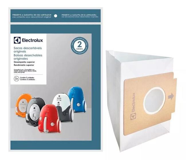 Imagem de 3x Sacos Aspirador Pó Electrolux Neo09 Neo10 Neo11 Listo