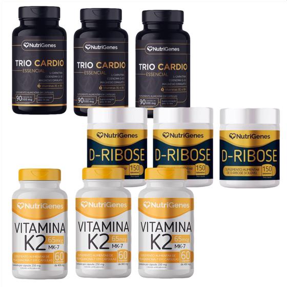 Imagem de 3x Trio Cardio+ 3x D Ribose+ 3x Vitamina K2 MK-7- Nutrigenes