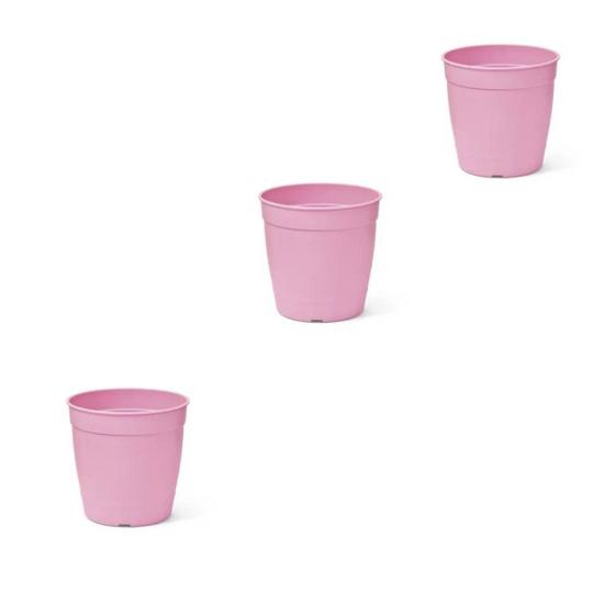 Imagem de 3X Vaso Aquarela 2,5 (1L) Rosa NUTRIPLAN