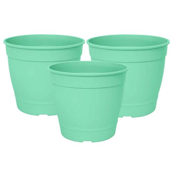 Imagem de 3X Vaso Aquarela 4,5 (3,5L) Verde Claro NUTRIPLAN