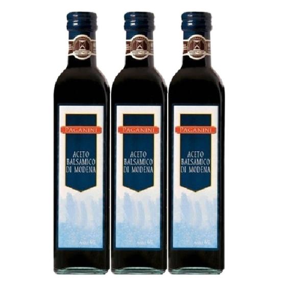 Imagem de 3x Vinagre Balsâmico Italiano PAGANINI 500ml