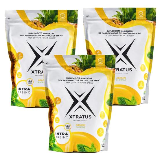 Imagem de 3x Xtratus Endurance Intratreino Com Abacaxi E Hortelã-1 Kg