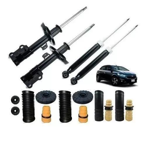 Imagem de 4 Amortecedor+ 4 Kit Suspensão Onix 2015 A 2019