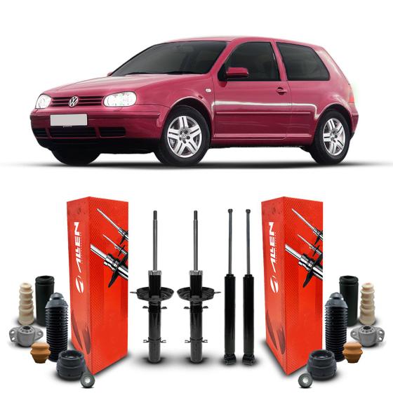 Imagem de 4 Amortecedores com Kit Batente Volkswagen Golf 2004 a 2006