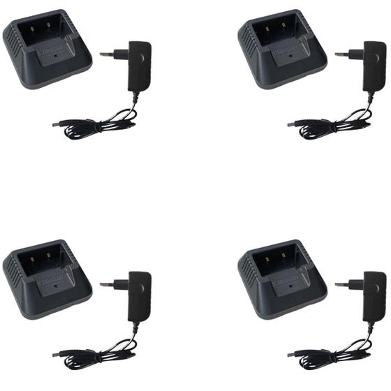 Imagem de 4 Base com Fonte Para Rádio Baofeng UV-5R UV-6R