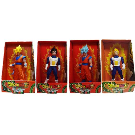 Imagem de 4 Bonecos Dragon Ball Z Goku Ssj Goku Blue Vegeta Vegeta Ssj