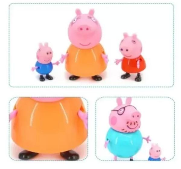 4 Bonecos Peppa Pig E Amigos Família Em Miniatura Pepa Pig Bonecos Magazine Luiza