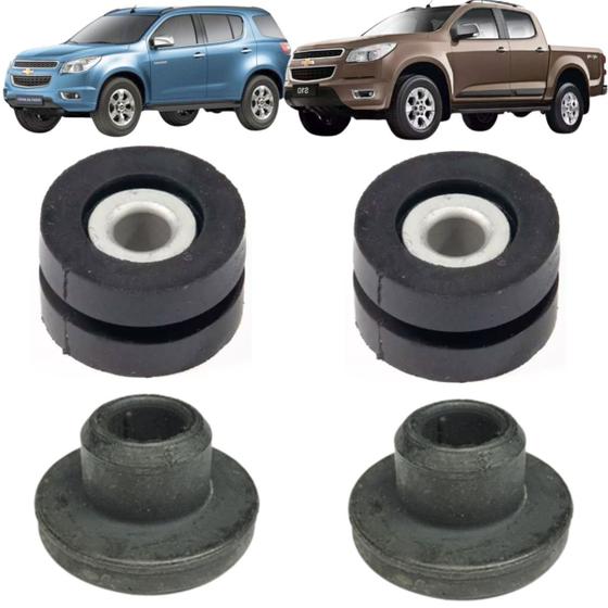 Imagem de 4 bucha coxim calço superior e inferior do intercooler nova s10 g2 trailblazer 2.8 após 2012