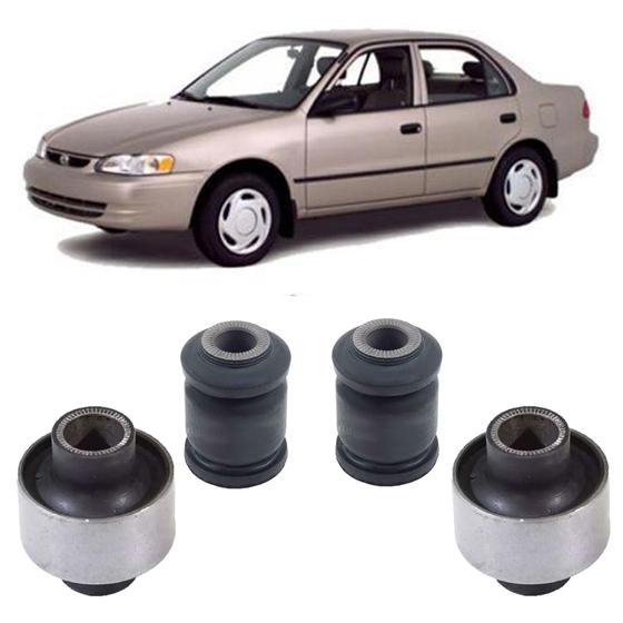 Imagem de 4 Bucha Grande Pequena Balança Toyota Corolla 2000 2001 2002