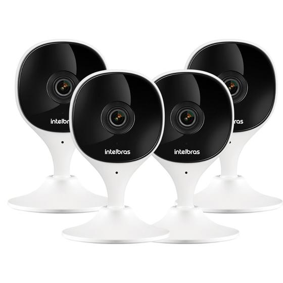 4 Câmeras Ip Wi-fi IMX C Intelbras Full HD 2MP Branca Menor preço em 4 Câmeras Ip Wi-fi IMX C Intelbras Full HD 2MP Branca