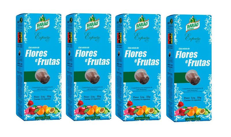 Imagem de 4 Cápsulas Chás Expresso Barão NESPRESSO FLORES E FRUTAS