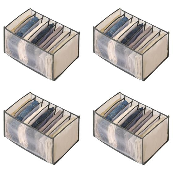 Imagem de 4 Colmeia Organizadora 9 divisórias Guarda Roupa 36x25x20