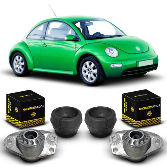 Imagem de 4 Coxim Batente Suporte Dianteiro Traseiro Volks New Beetle 1999 2000 2001 2002 2003 2004 2005 2006 2007 2008 2009 2010