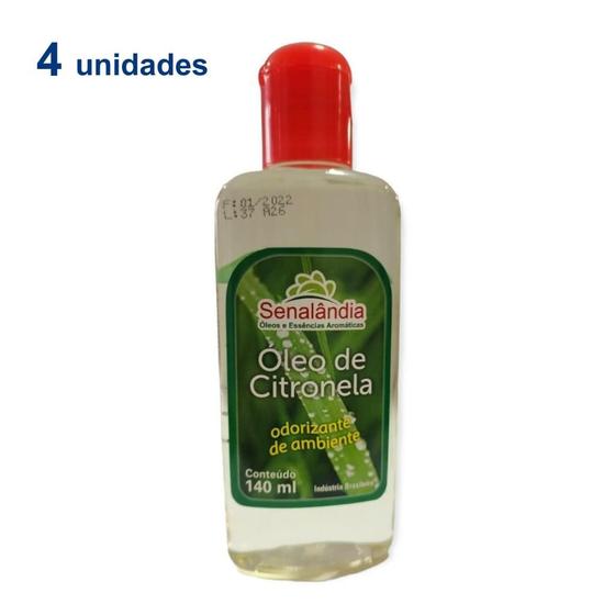 Imagem de 4 Essência Óleo Puro Forte Eucalipto Citronela Pinho 140ml Desinfetante Concentrado - Envio Já